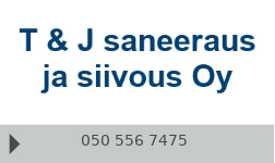 T & J saneeraus ja siivous Oy logo